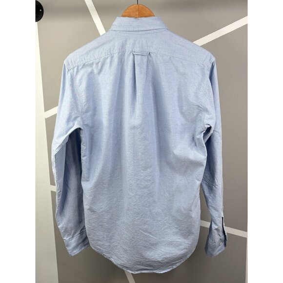 Ball and Buck Hunters Shirt Mens S Blue Chambray Button Down Shooting Pad Hunt - Picture 2 of 15